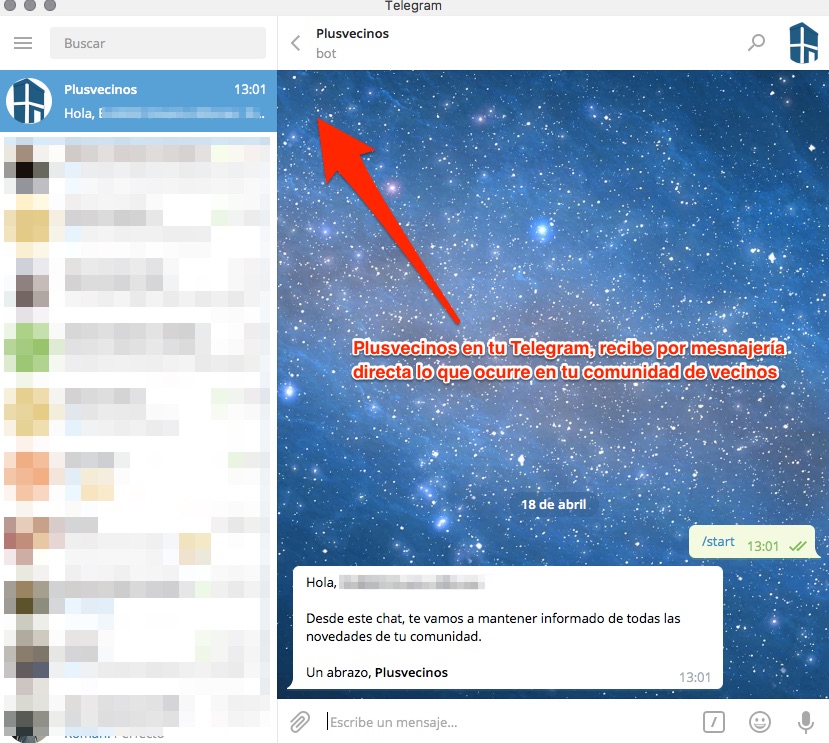 Lee más sobre el artículo Ahora también Telegram!